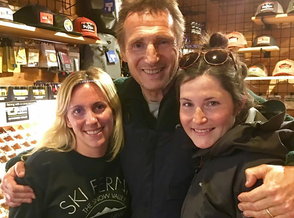 Liam Neeson with Elk River Guiding staff