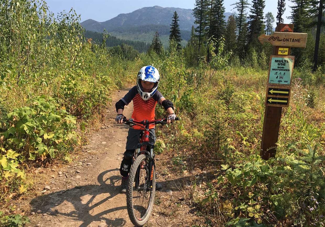 Family Biking on Montane Trails
