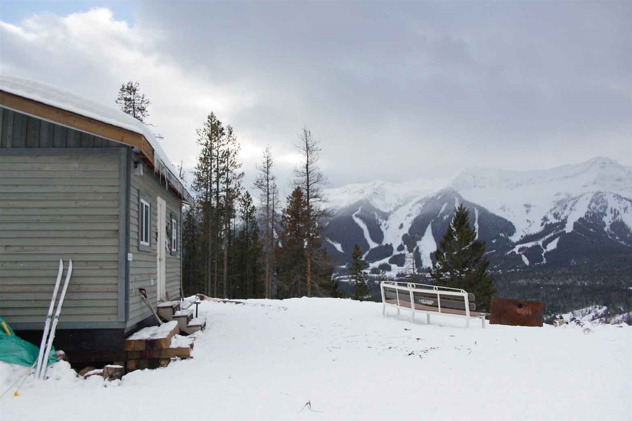 View from the Montane Cabin to Fernie Alpine Resort