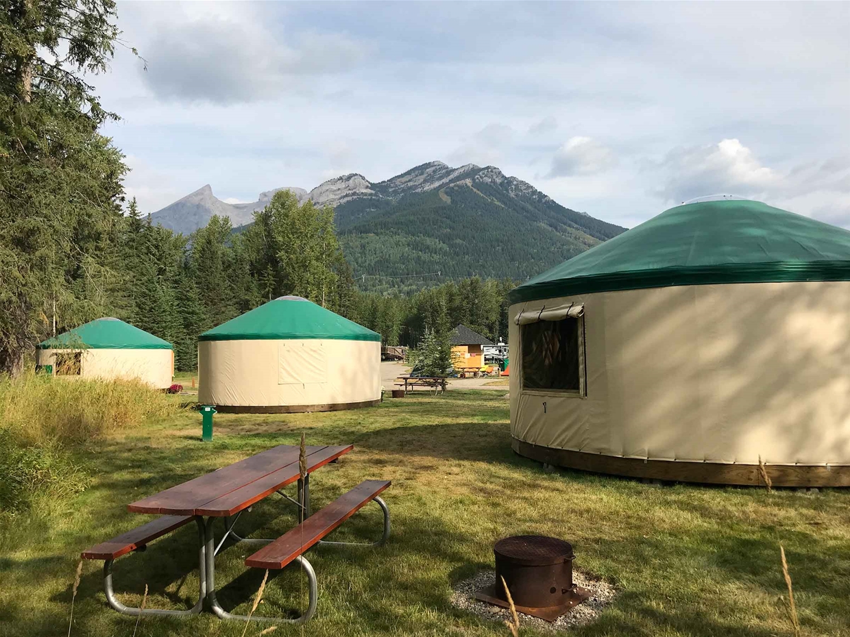 Yurts at Fernie RV Resort