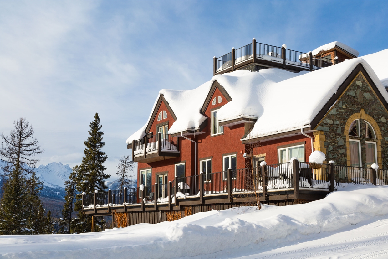 Elk View Lodge in Winter