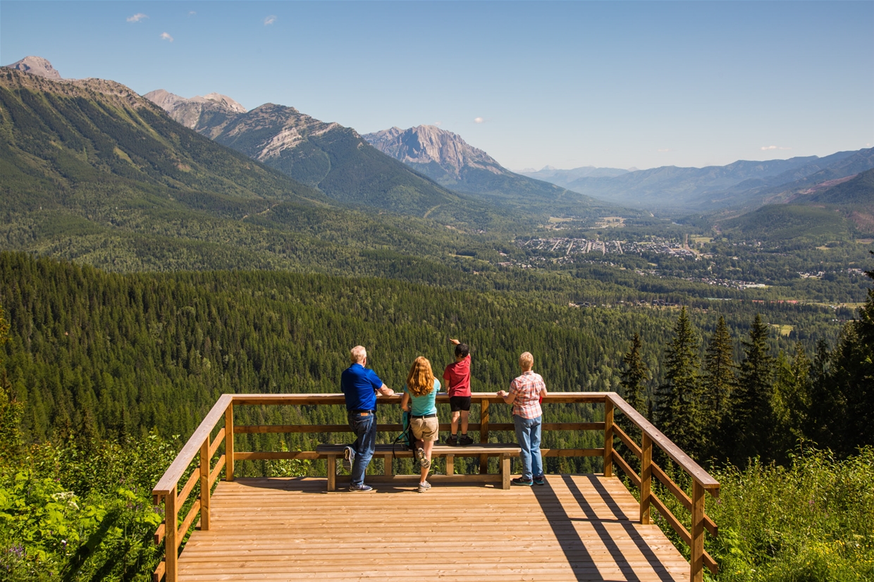 The Observation Deck at Fernie Alpine Resort overlooks Fernie
