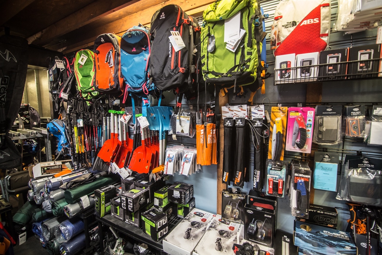 Great selection of backcountry and avalanche safety gear