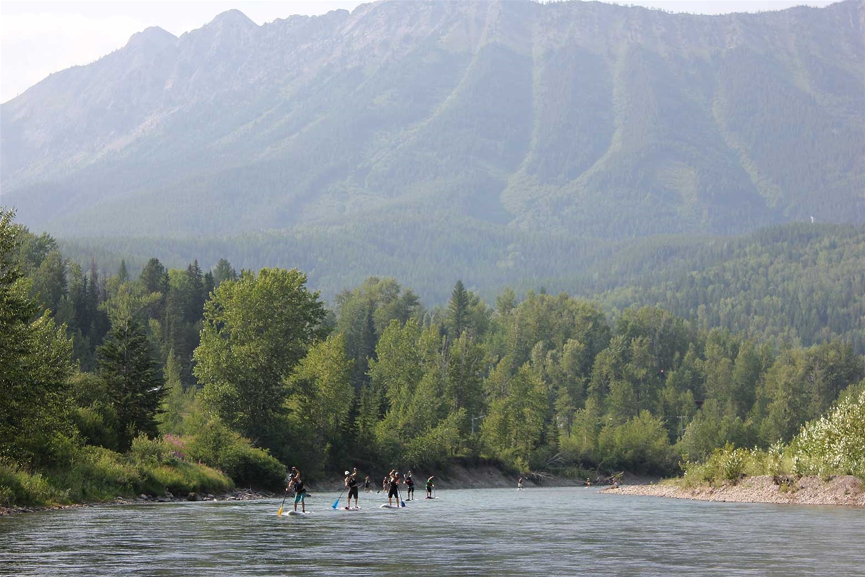 Stand Up Paddle Boarding on the Elk River
