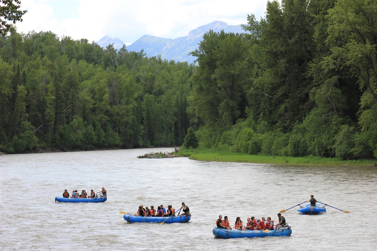 Corporate float on the Upper Elk River 
