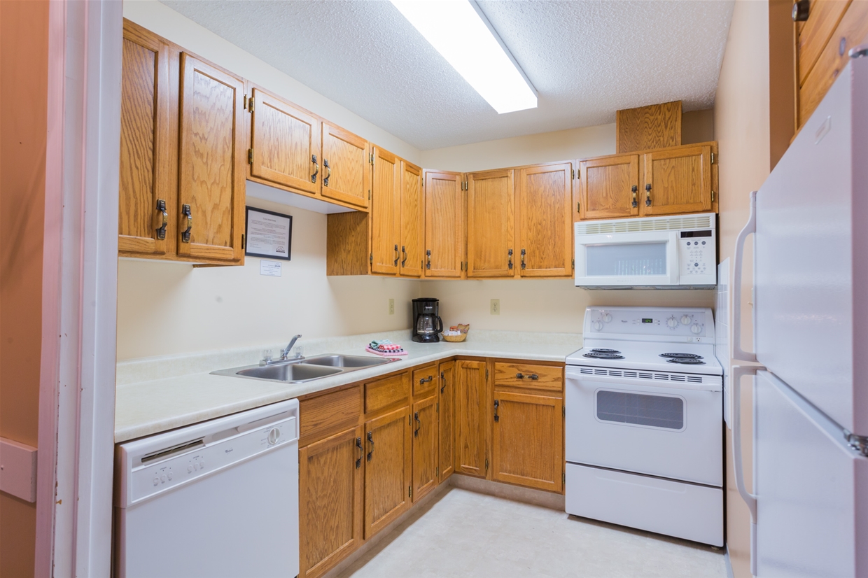Condos come with fully-equip kitchens