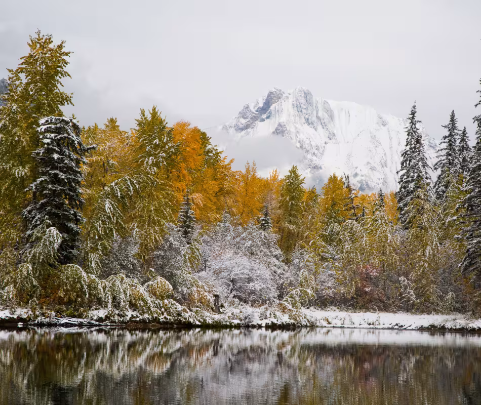 When Fall Meets an Early Dusting of Winter