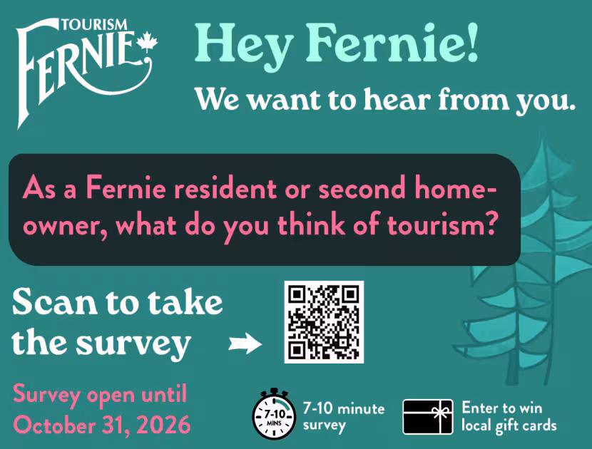 Flyer detailing the resident survey about tourism