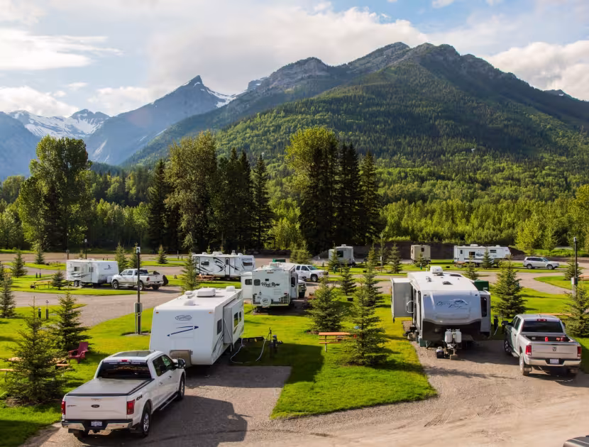 Fernie RV Resort in Summer