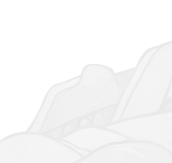 Mountain cutout decorative element