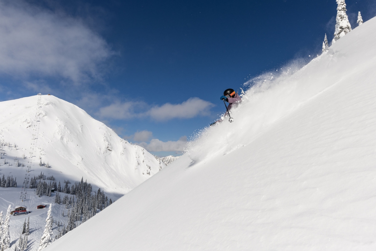 Bluebird powder days at Fernie Alpine Resort