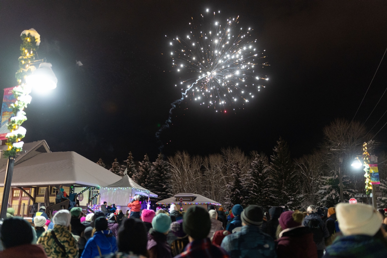 Fireworks at the Station Square