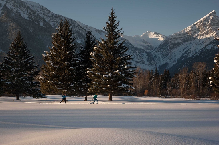 Nordic skiing at the Fernie Golf & Country Club
