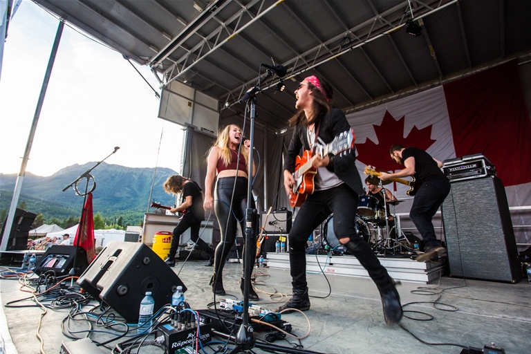 Live music at Canada Day celebrations