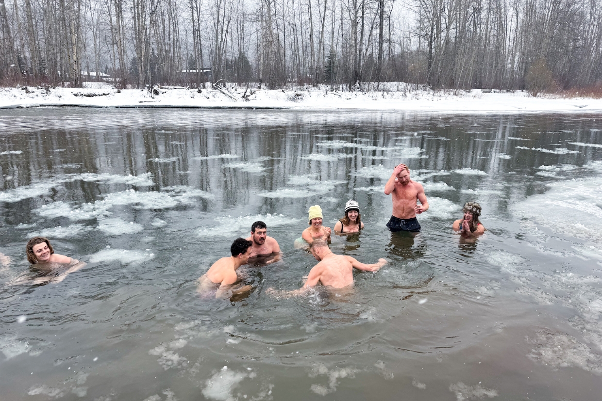 Cold Plunge in the Elk River