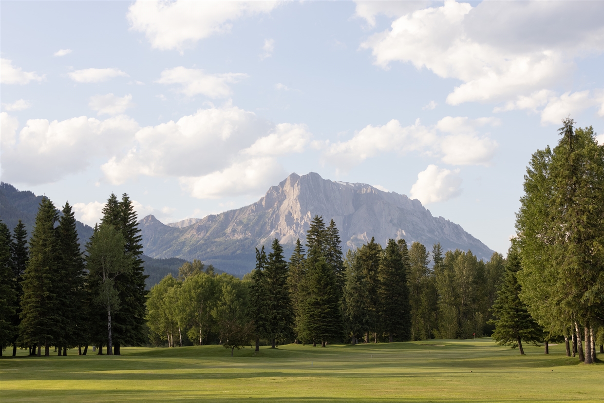June 22nd 2021 - Fernie Golf Club looking NE to Mt. Hosmer