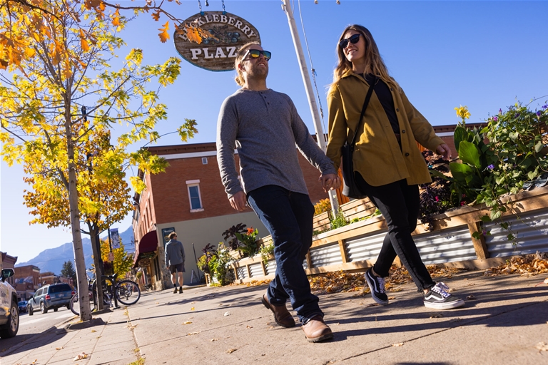 Gorgeous fall morning in Historic Downtown Fernie