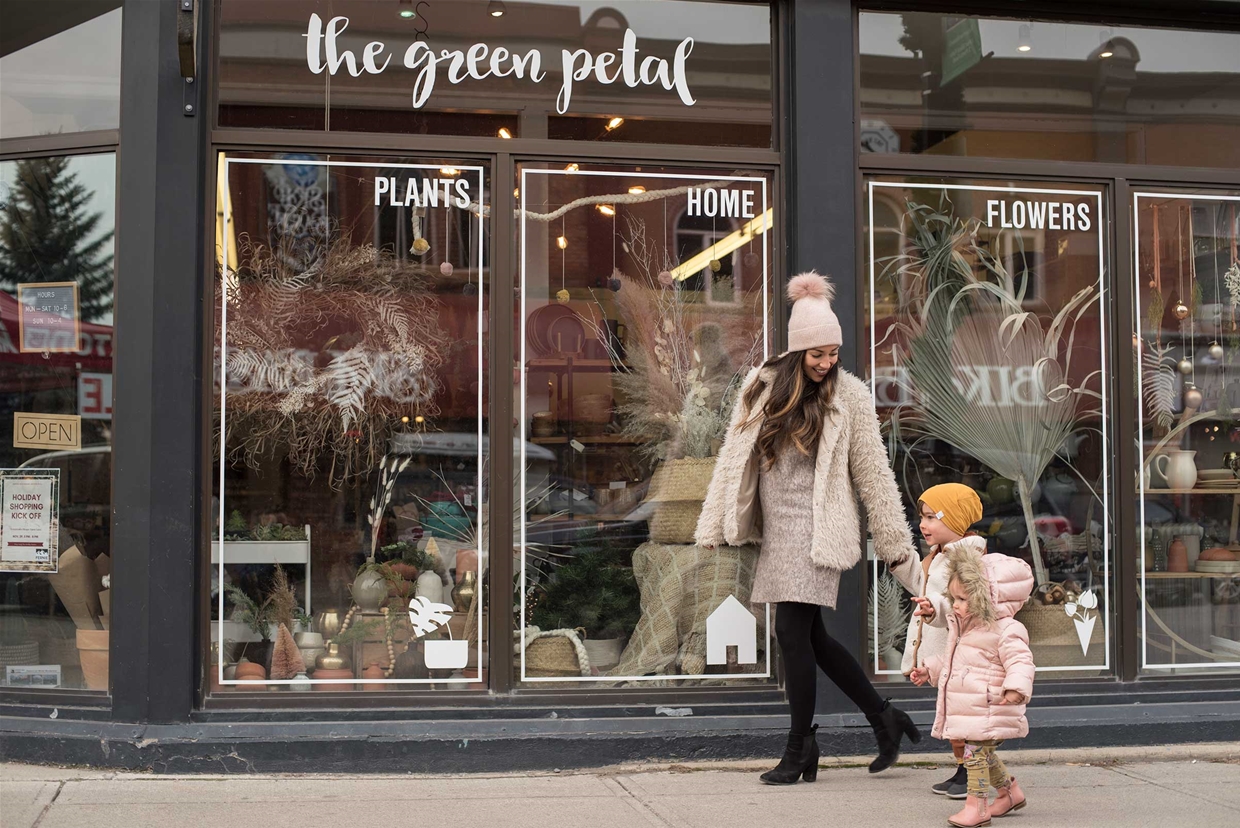 Shopping in Historic Downtown in November