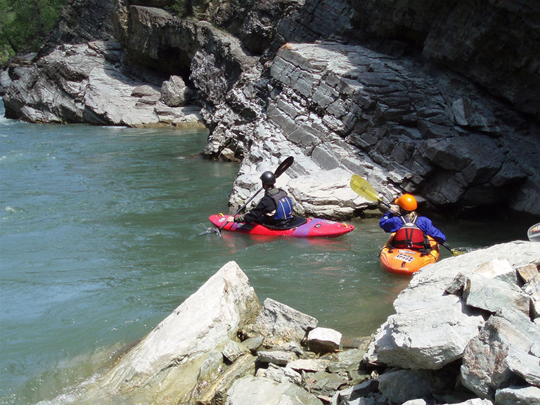Kayaking the rivers around Fernie