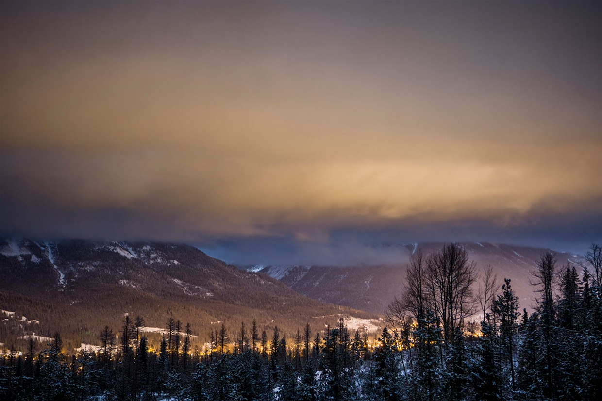 Evening views of Fernie from Montane Trails - Matt Kuhn