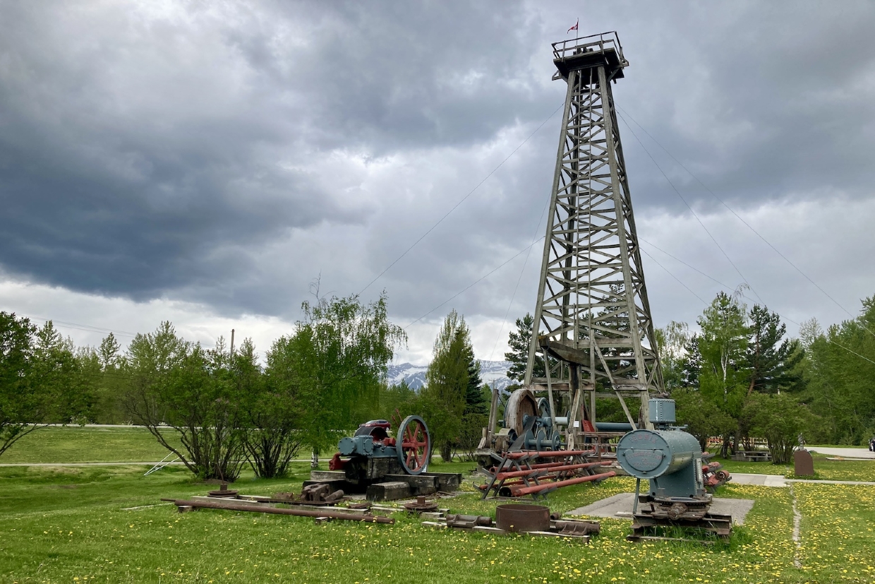 The Historic Oil Derrick at Fernie VIC. 2pm, Tuesday, May 21, 2024