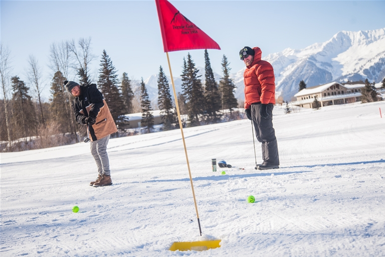 In Snow Golf, Is it still called a 'green'?