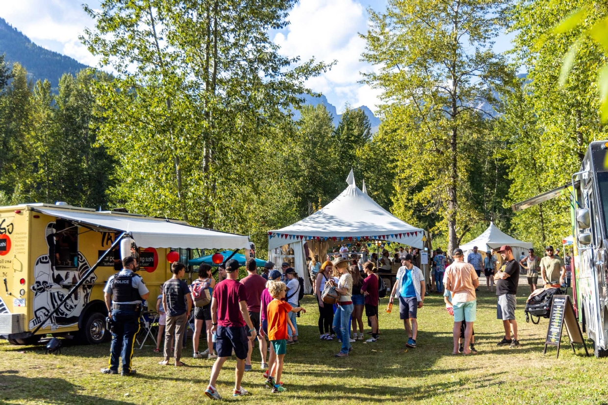 Food trucks and beer gardens are a must at the Wapiti Music Festival