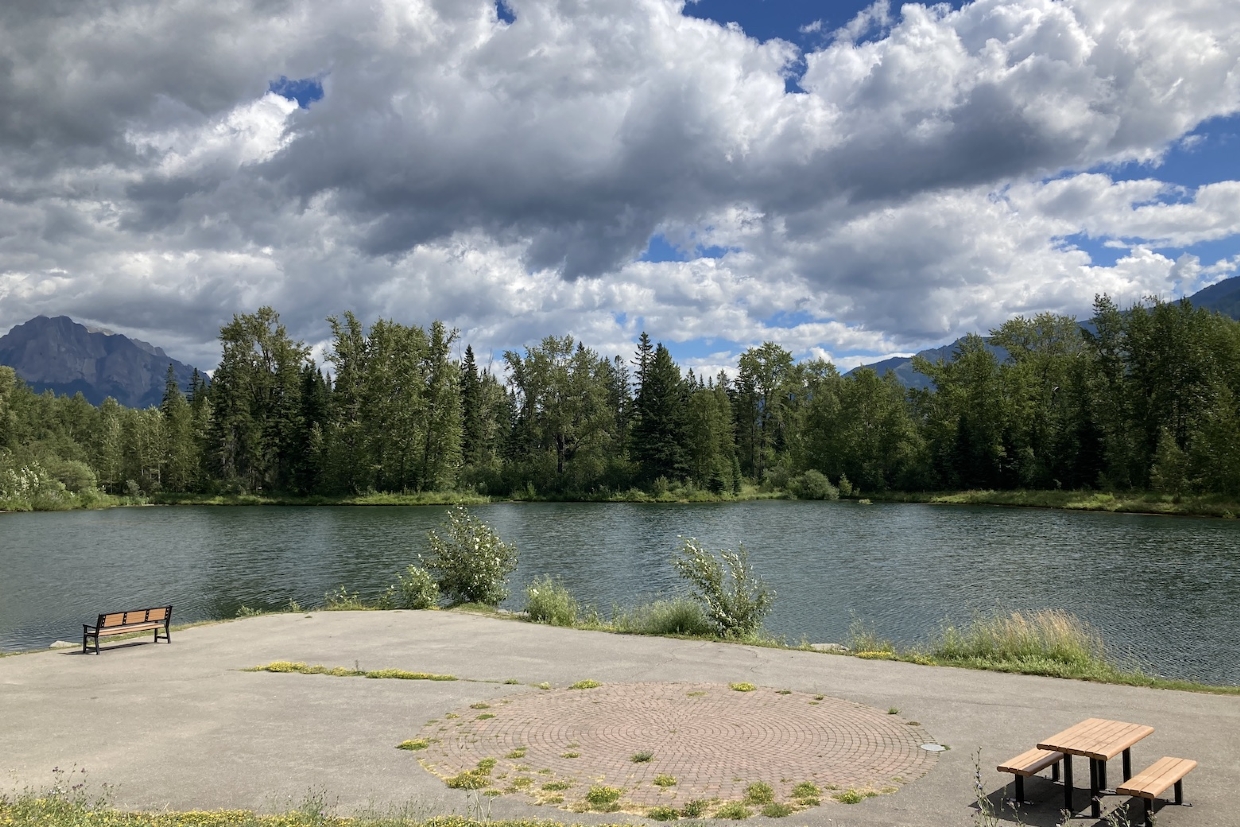 Maiden Lake, looking north-east. 11am, Wednesday, July 31st, 2024.