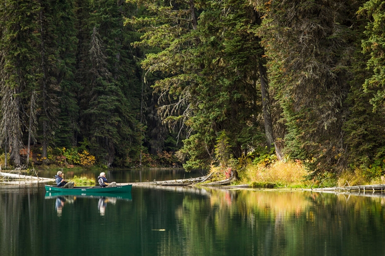 Take a canoe out on Island Lake