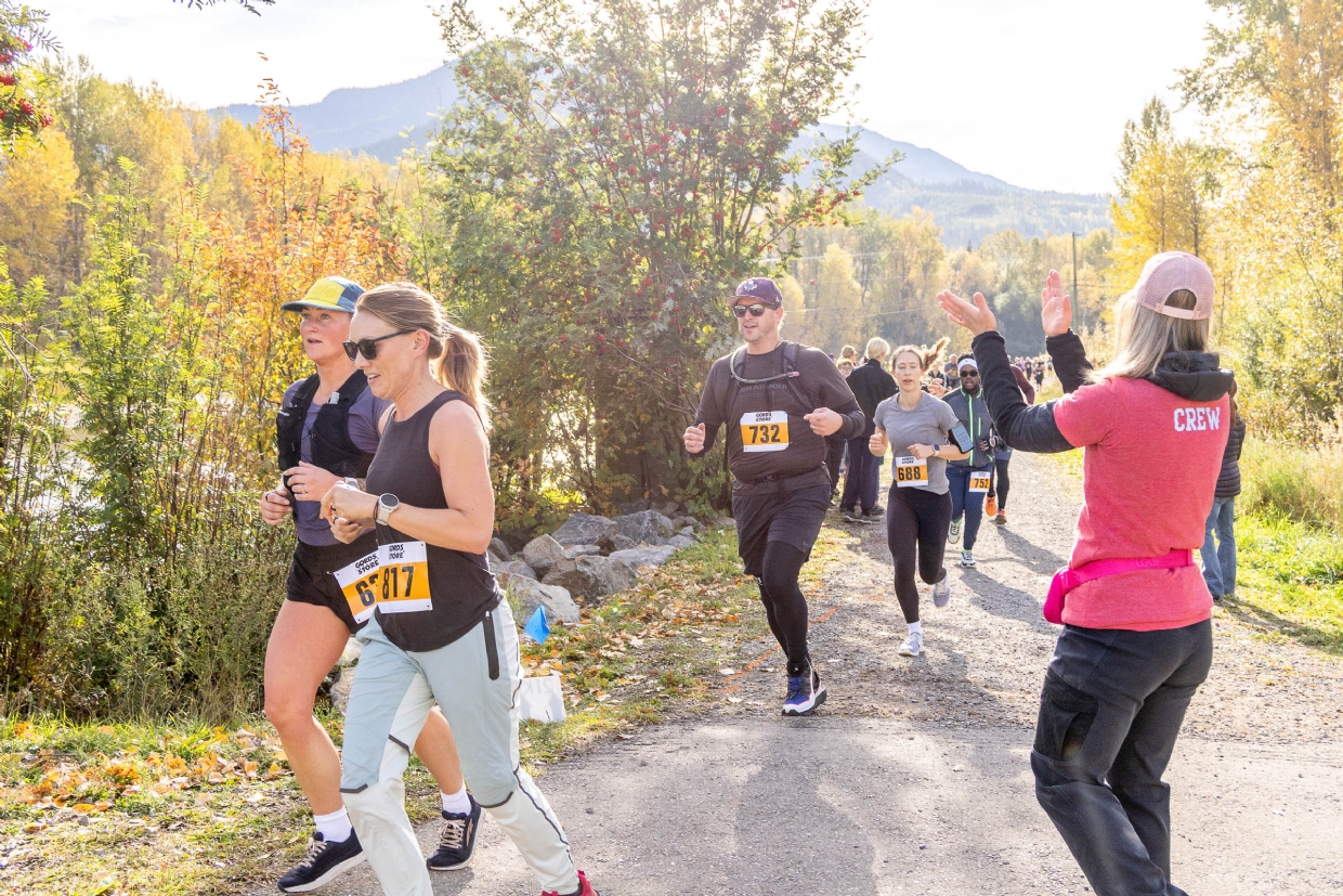 Fernie Half Marathon & 10k Relay takes place during Fernie's vibrant fall season