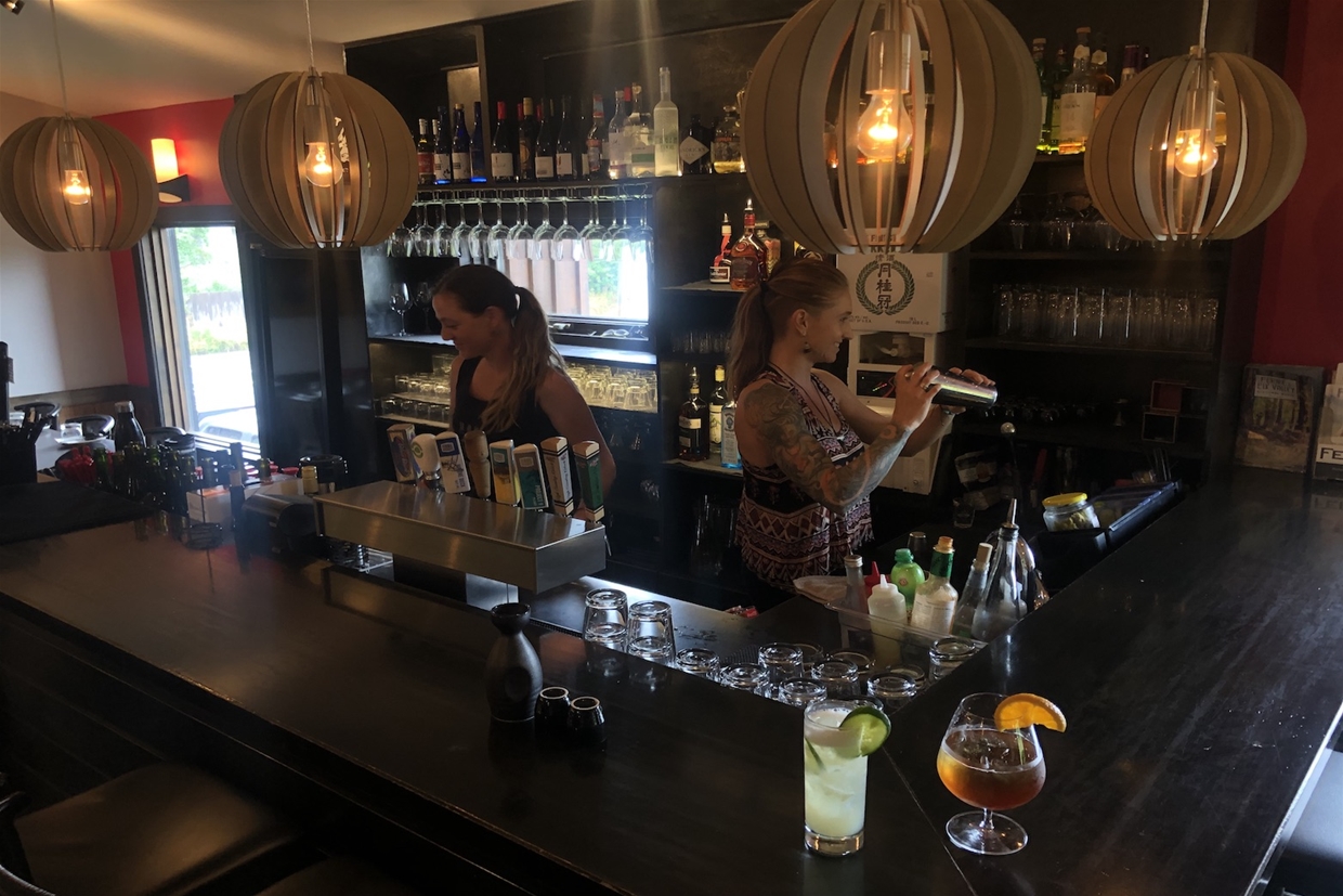 Custom cocktails and friendly service