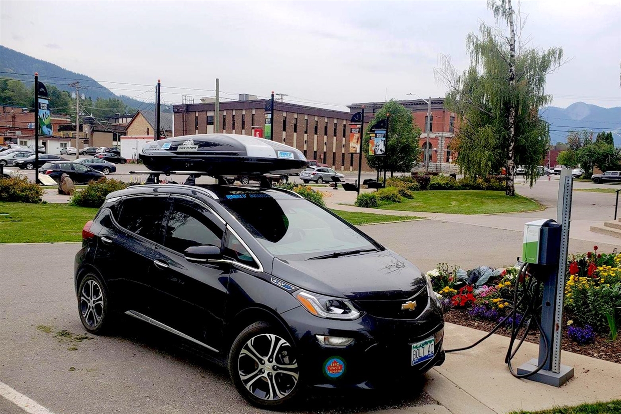 Free electric car charging in Historic Downtown Fernie
