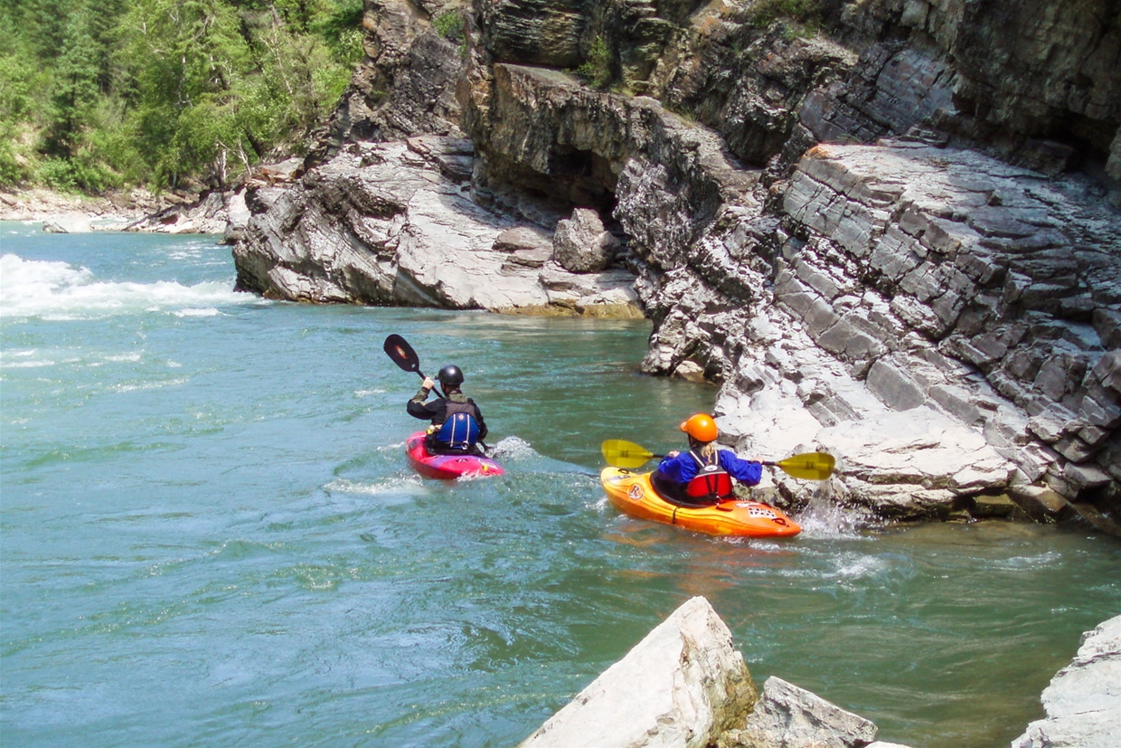 Kayaking on the Elk River