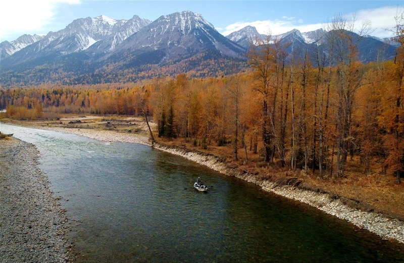 Fall dry fly fishing with Kootenay Guiding Co & Fly Shop on the Elk River
