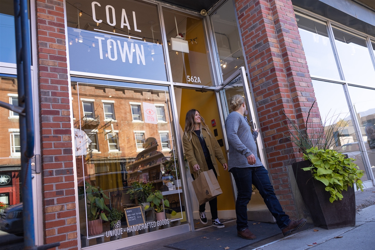 Find Coal Town Goods on Fernie's Historic Downtown 2nd Ave
