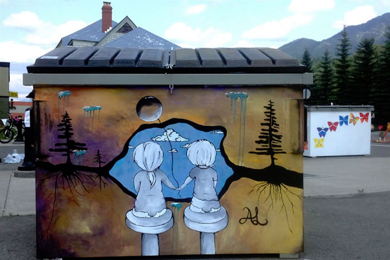 Dumpster Art by Aidan Lindsay