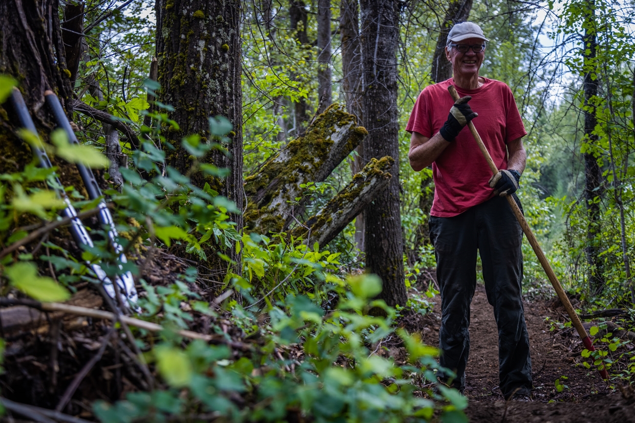 Volunteer time to help build and maintain Fernie's trails