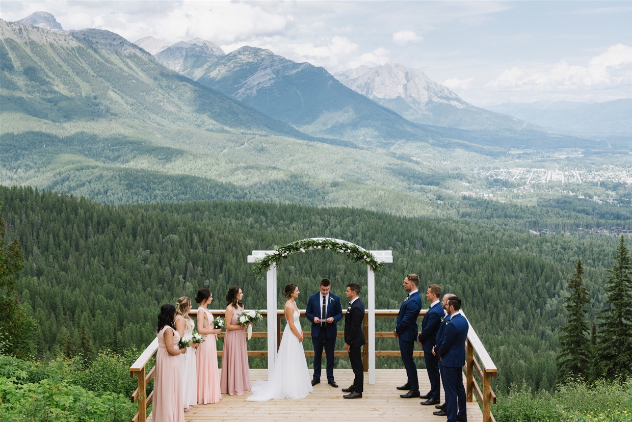 Mountain top wedding David+Katie Photography