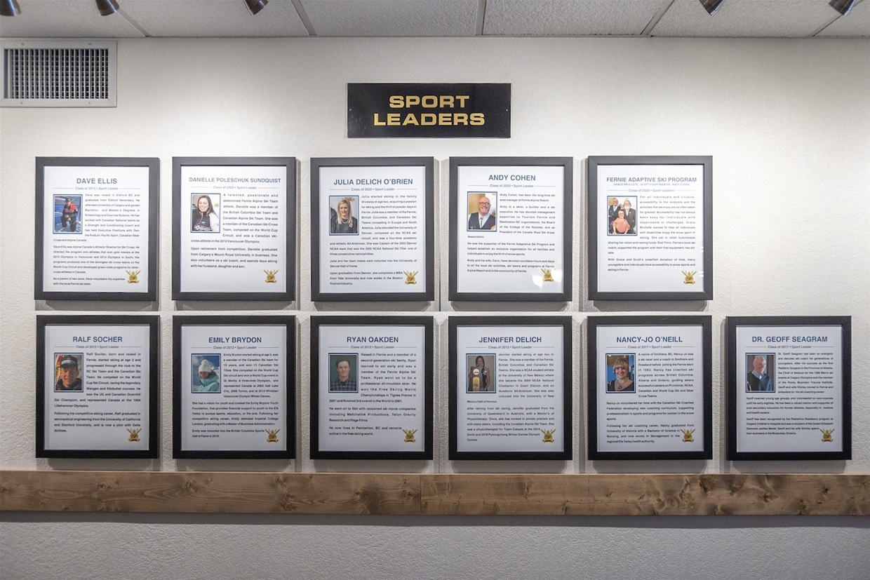 Fernie Skiing Heritage Wall of Fame - Sport Leaders