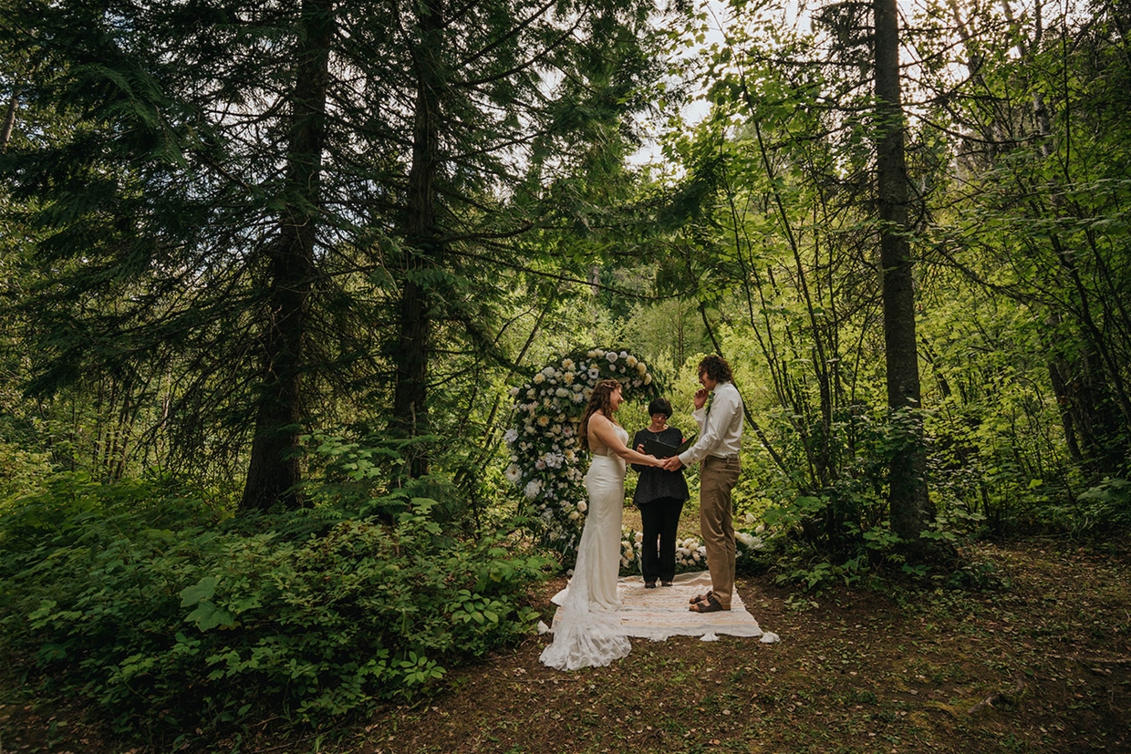 Beautiful, tranquil forest settings for your ceremony