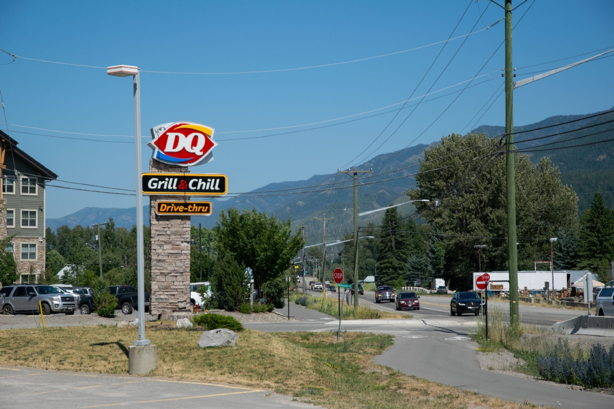 Dairy Queen Sign in Fernie