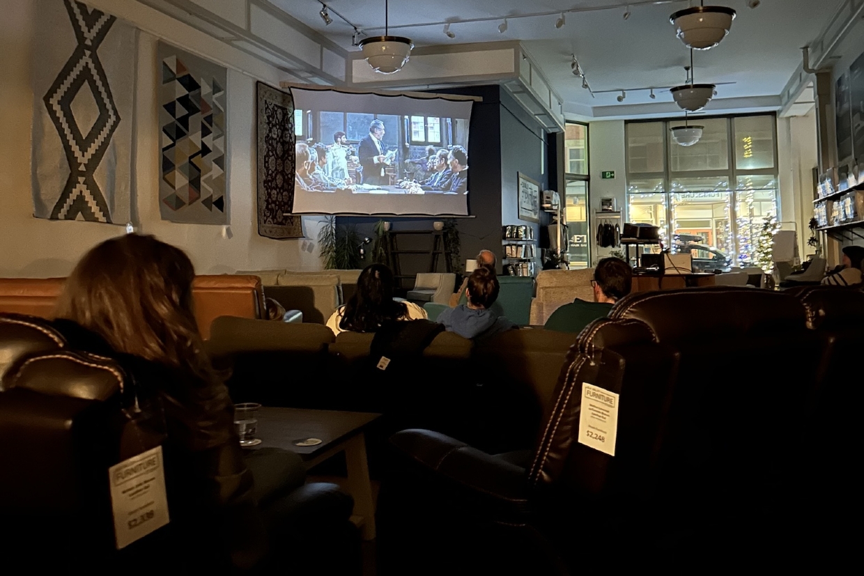 Movie Night at Elk Valley Furniture Studio