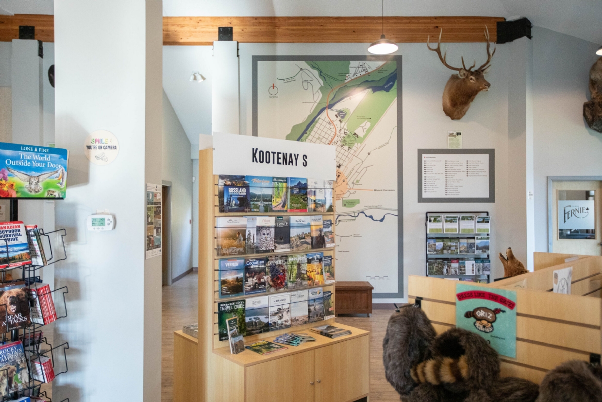 Find helpful information, maps and brochures at the Fernie Visitor Centre