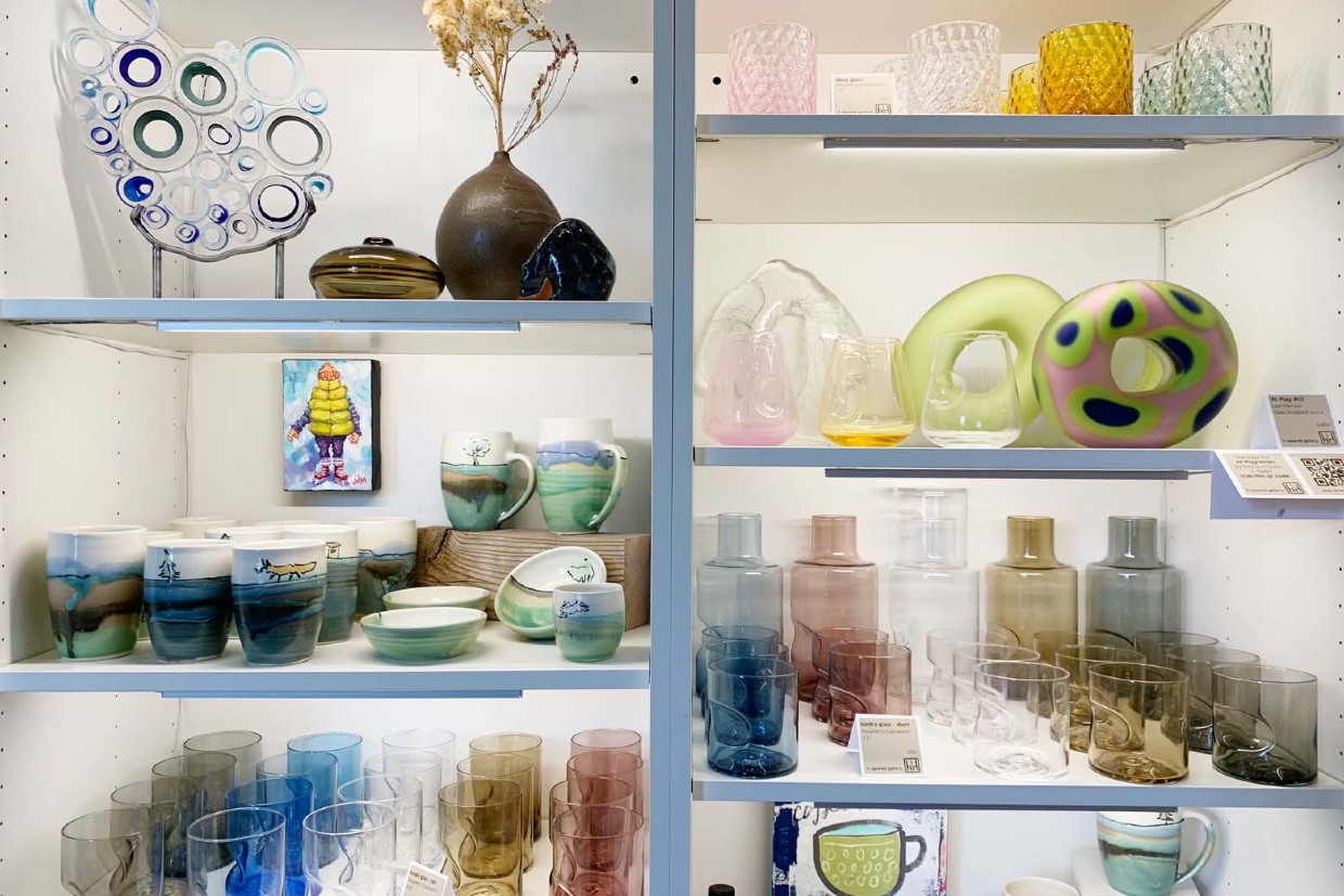 Speciality glasswork, ceramics, jewellery and much more