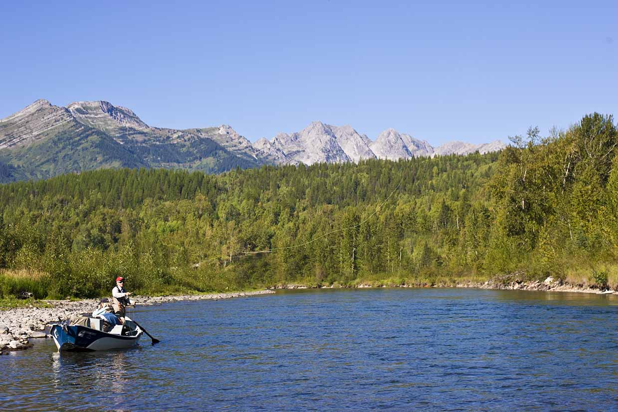 The Elk River, offering incredible fly fishing opportunities 