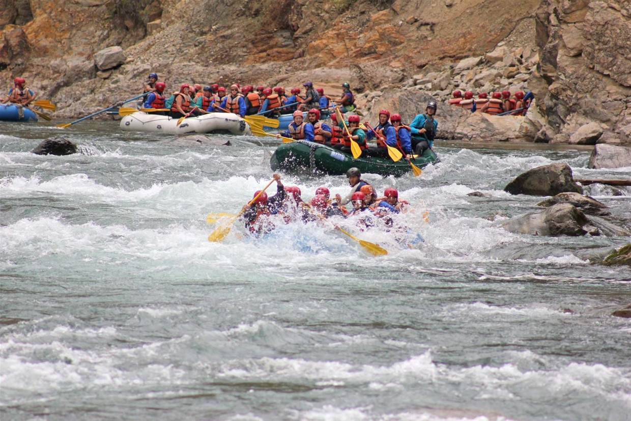 Whitewater rafting with Mountain High Adventures