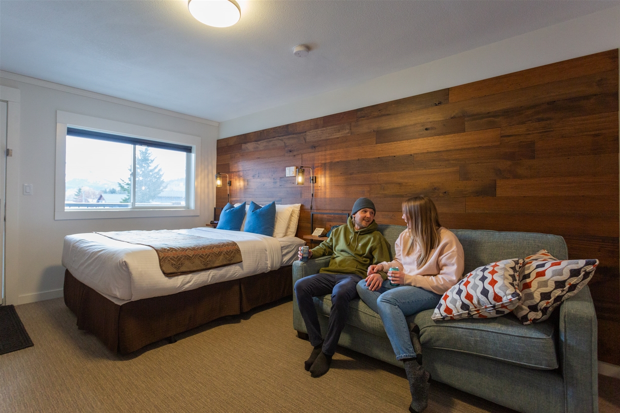 Cabin style rooms at Snow Valley Lodging