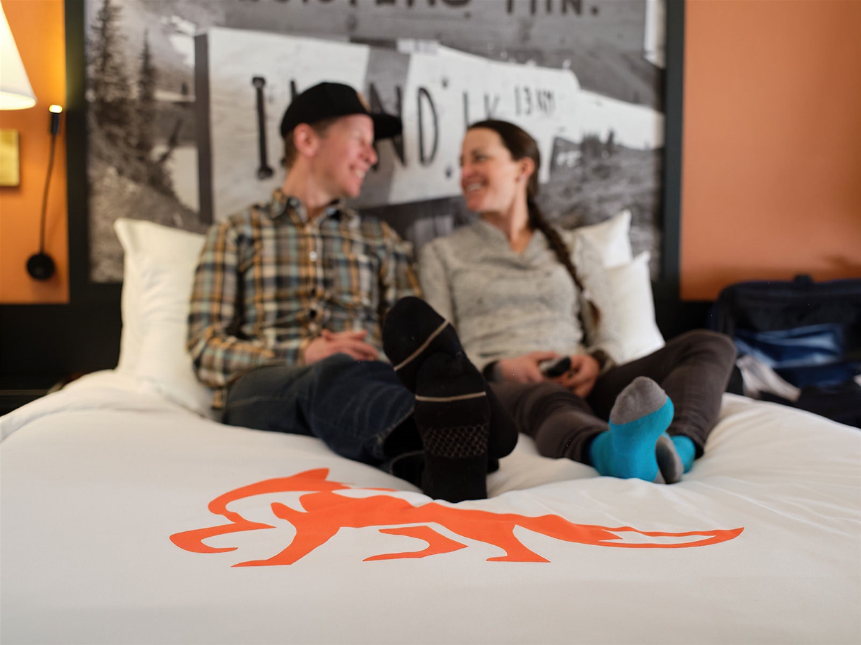 Newly renovated and comfortable rooms at the Fernie Fox Hotel