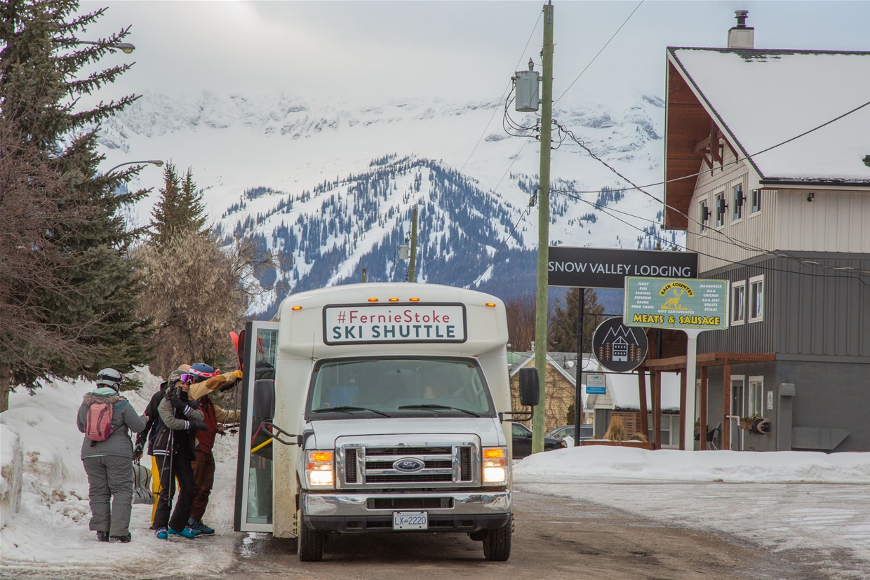 Find multiple stops all around City of Fernie